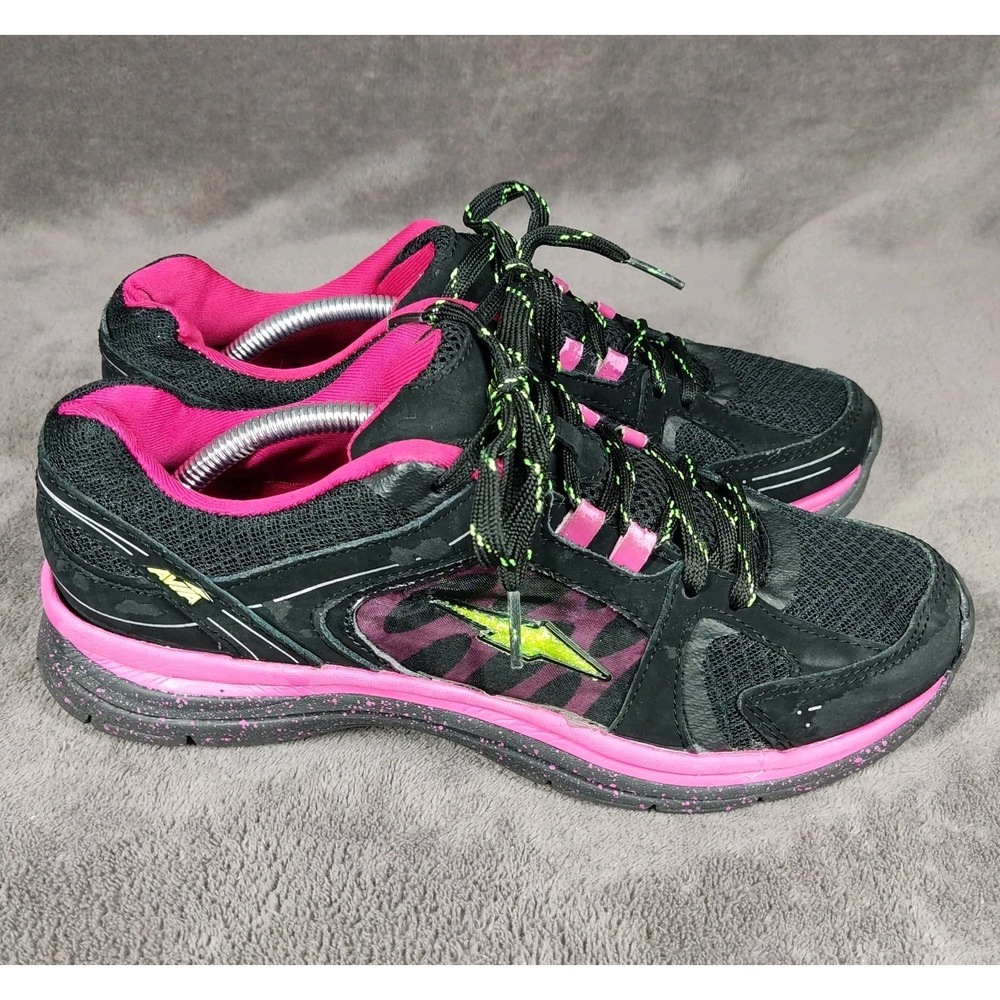 AVIA WMA14300001‎ SIZE 8.5 BLACK/PINK ATHLETIC SHOES!